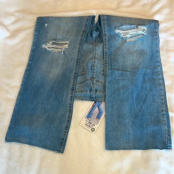 NWT Rewash Super High Rise Vintage Reunion Wide Leg Jeans - Picture 5 of 12